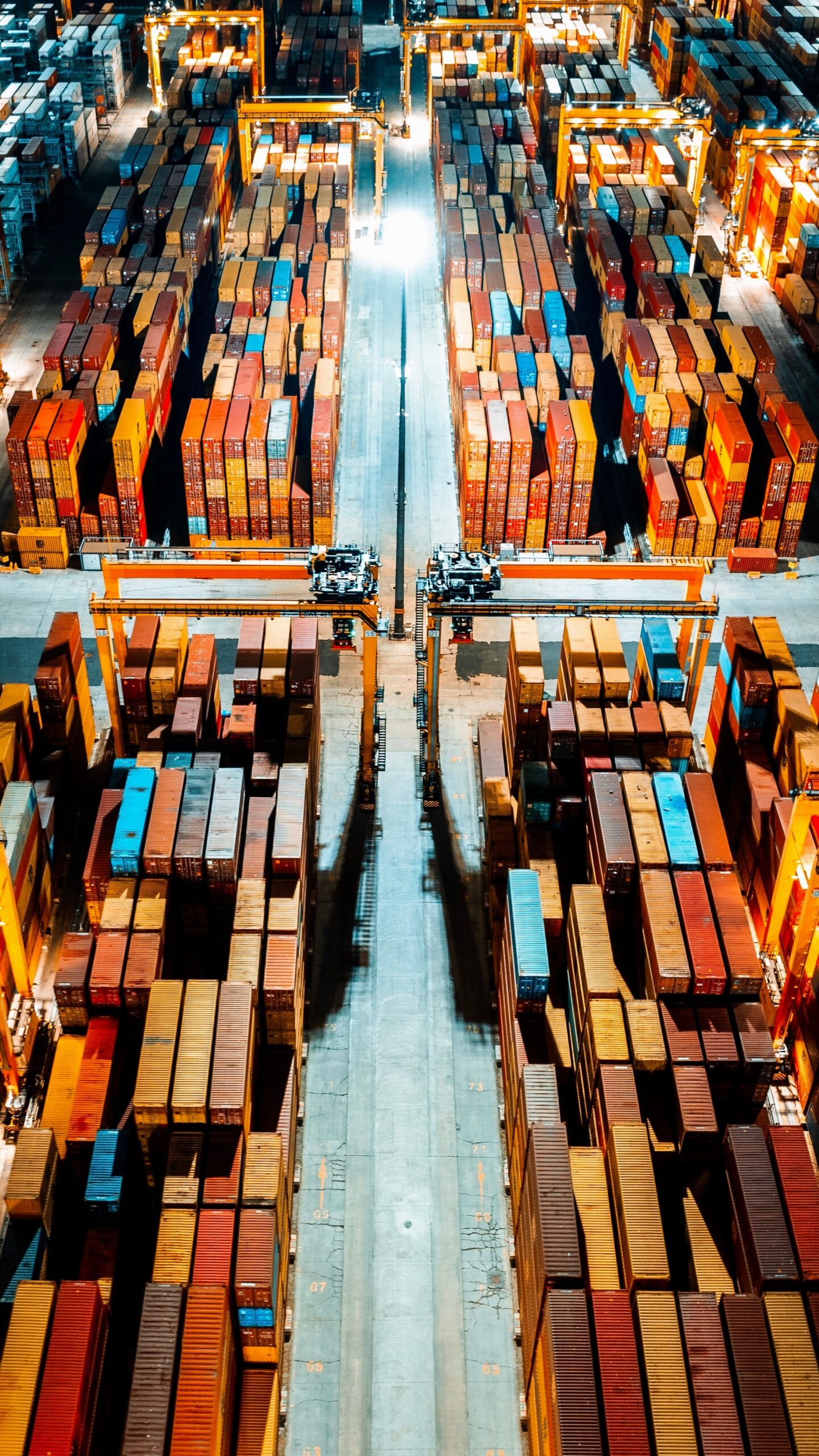 Logistics, containers, trade, business